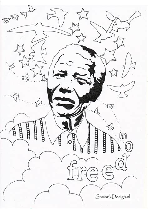 Nelson Mandela Famous People Nelson Mandela Art Black History Month