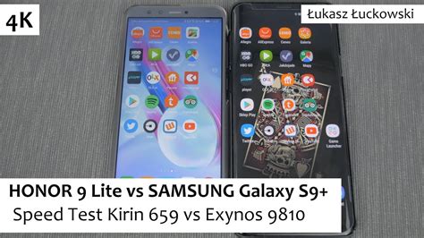 HONOR 9 Lite Vs SAMSUNG Galaxy S9 Speed Test Kirin 659 Vs Exynos