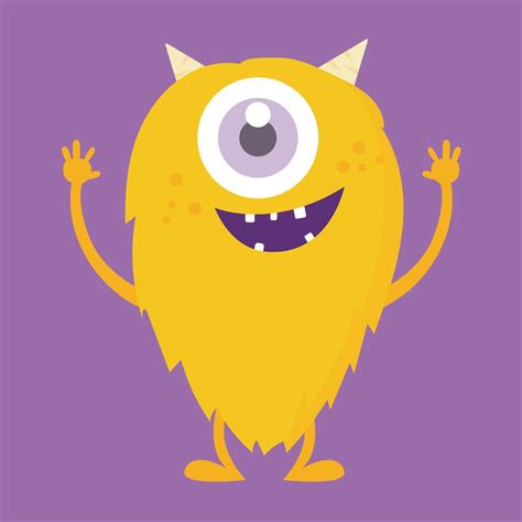 Cute Monster Cartoon Character 001 549768 Vector Art At Vecteezy