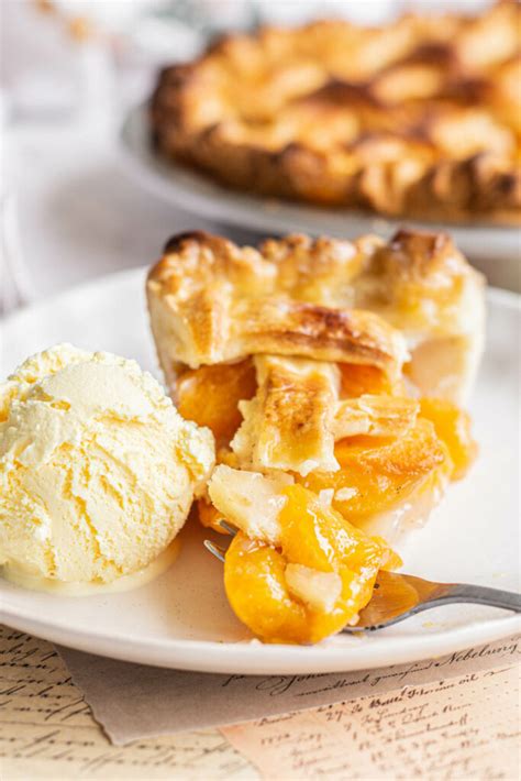 Canned Apricot Pie Baking With Butter