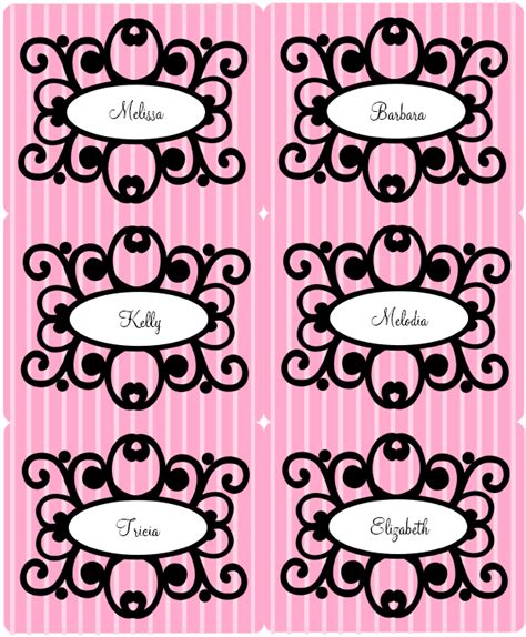 Pink Diva Princess Party Printable Set Free Printable Labels And Templates Label Design