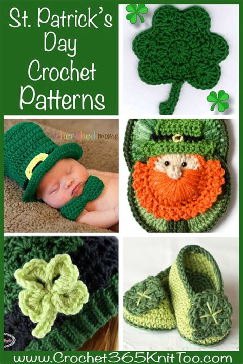 St Patrick S Day Crochet Patterns Shamrock Patterns Galore Crochet