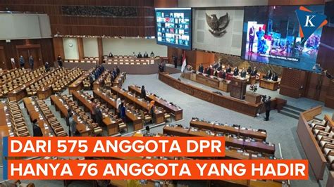 Saat Puan Buka Rapat Paripurna Dengan 76 Anggota Hadir Fisik Yang Lain