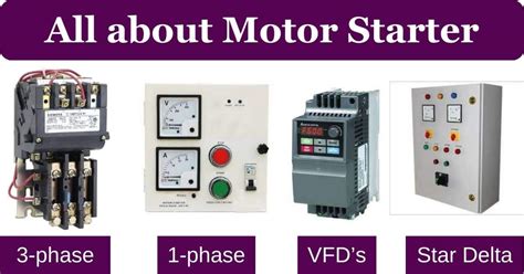 What Is Motor Starter Working Principle Types Applications