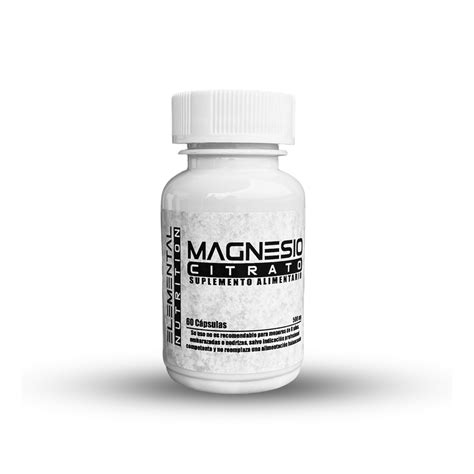 Citrato De Magnesio 500mg 60 Cápsulas