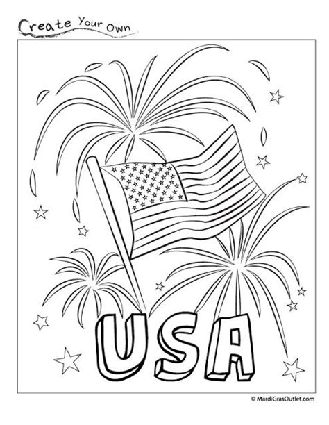 July Th Coloring Page American Flag Coloring Page Flag Coloring Pages