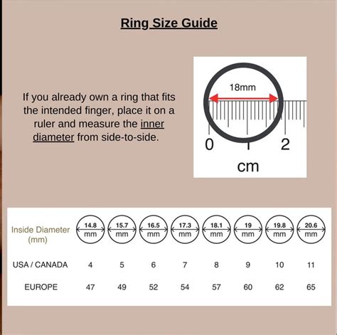 At Home Printable Diamond Ring Sizer Ring Size Finder Measure Tool