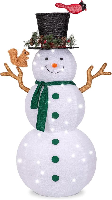 The Holiday Aisle® Lighted Pop Up Snowman Outdoor Christmas Décor With