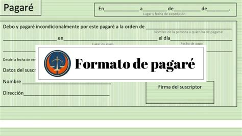 Formato De Pagaré En Blanco Listo Para Imprimir