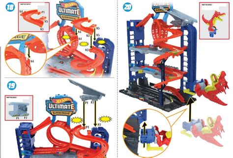 Hot Wheels Hkx48 4b70g2 City Ultimate Garage Playset Instructions