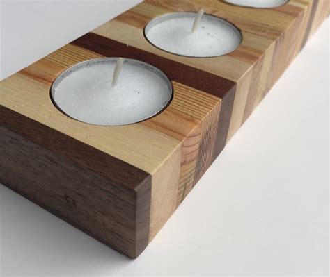 Reclaimed Pallet Wood Tea Light Candle Holder Etsy UK