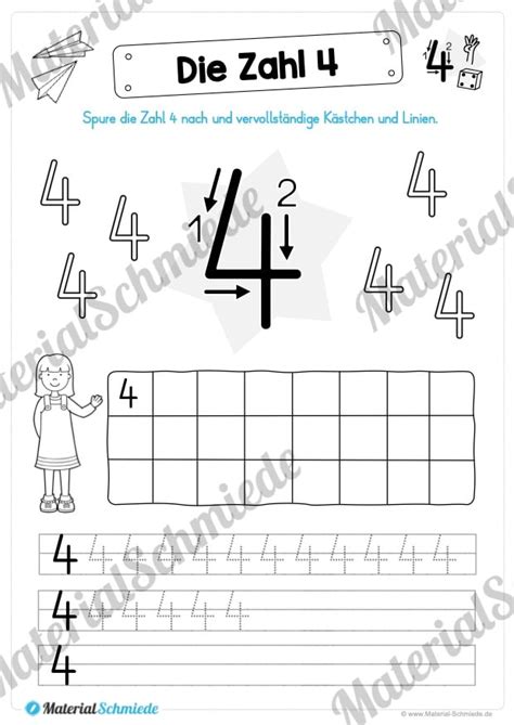 Materialpaket Zahl Schreiben Lernen Arbeitsbl Tter