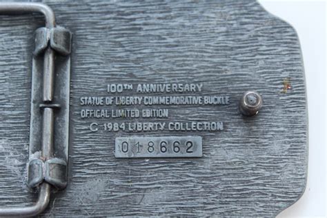 Vintage Belt Buckle Years Of Liberty Si Gem