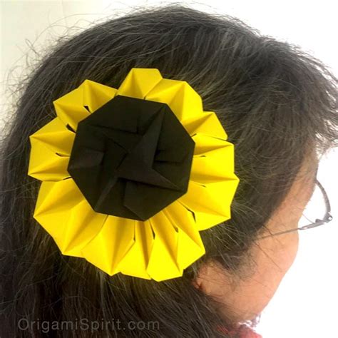 Girasol De Origami De Alegre Su Vida Leyla Torres Origami