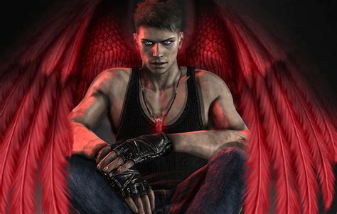 Wings Art Dante Devil May Cry Red Angel Guy Angel Section