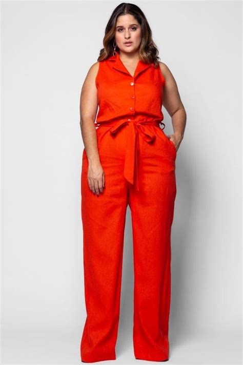 Moda Plus Size Jumpsuit Romper Ideias Fashion Rompers Jumpsuits