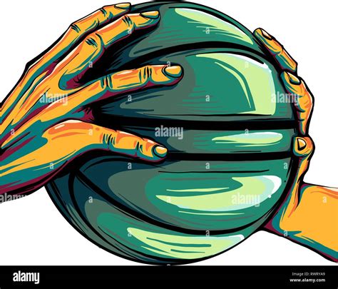 Disparando una pelota de baloncesto Imágenes vectoriales de stock Alamy