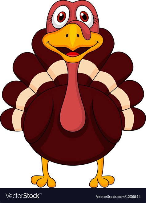 Turkey cartoon Royalty Free Vector Image - VectorStock