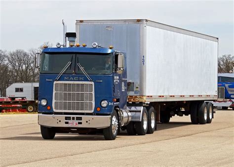 Blue Semi Truck On The Road