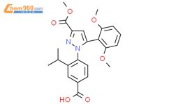 1 4 Carboxy 2 Isopropyl Phenyl 5 2 6 Dimethoxy Phenyl 1H Pyrazole 3