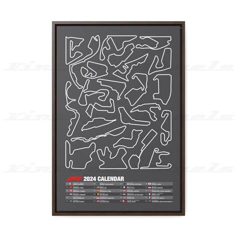 F1 2024 Calendar Poster Formula1 Poster F1 Poster Gift for - Etsy