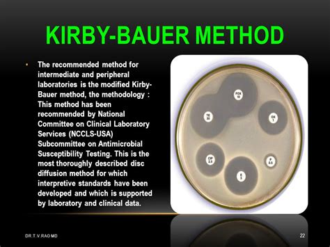 Kirby Bauer Method Of Antibiotic Testing