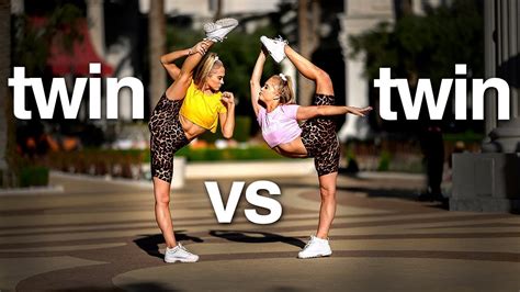 Twin Vs Twin 10 Minute Acro Challenge In Vegas Rybka Twins Youtube