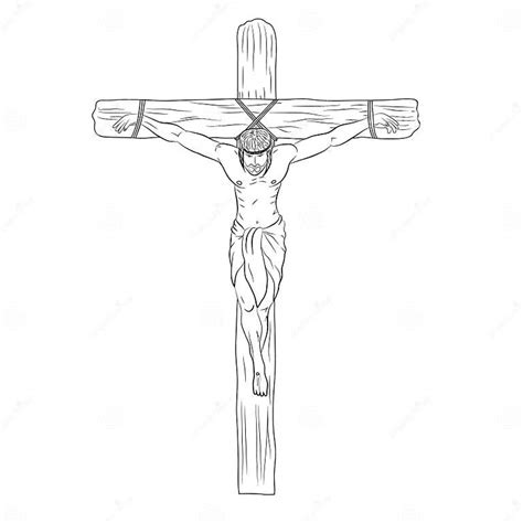 Jesus On The Cross Crucifixion Of Jesus On The Cross Stock Vector Illustration Of Graphic