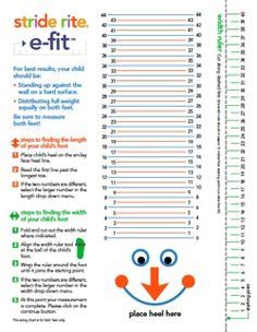 Stride Rite Shoe Size Chart