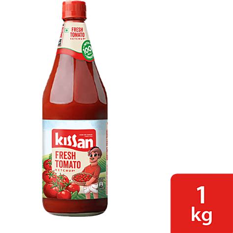 Buy Kissan Fresh Tomato Ketchup 1 Kg Bottle Online At Best Price Of Rs