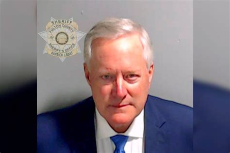 Mark Meadows Mugshot Released After Losing Court Battle