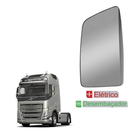 Retrovisor p Volvo FH 2015 a 2021 c Desembaçador Elétrico LE Fabbof