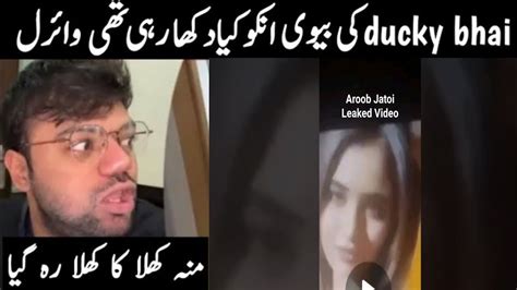 Ducky Bhai Ki Wife Ki Video Leak Agai Aroob Jatoi Ki Video Agai