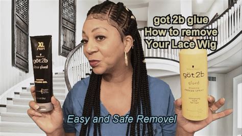 Easy Way To Remove Got2b Glue Hold On Your Lace Wig Youtube