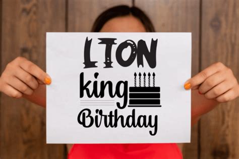 Lion King Birthday Svg Graphic By Sm Creator Creative Fabrica