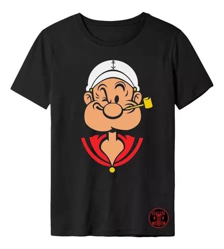 Polo Playera Personalizada Popeye Dibujo Retro Cuotas sin interés