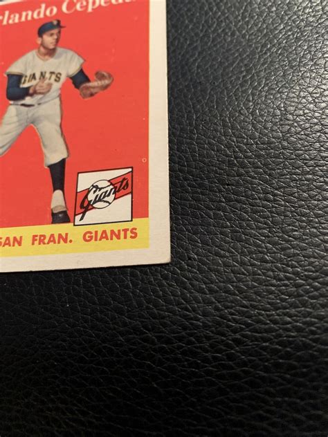 1958 Topps 343 Orlando Cepeda Rookie RC EX Giants L K PSA HOF