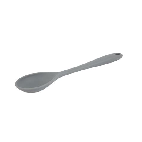 Vogue Silicone High Heat Cooking Spoon Grey Da523 Nisbets