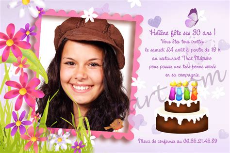 Carte De Voeux Anniversaire Personnalisable Tasyafiolarara Blog