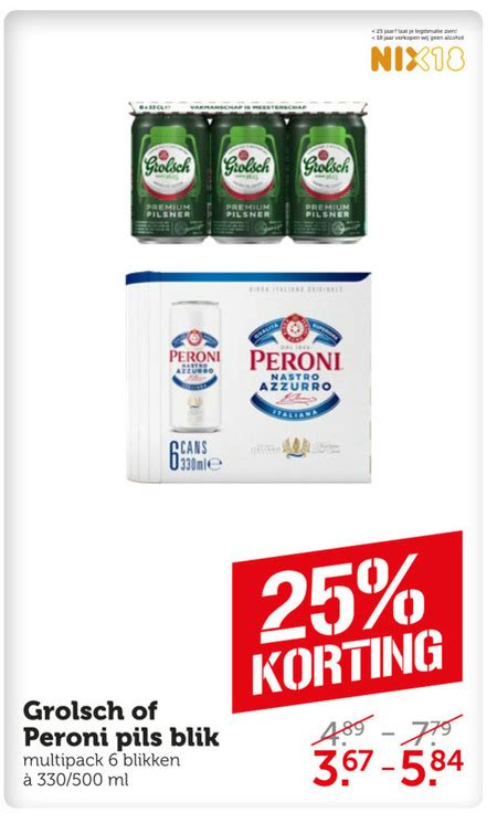 Grolsch Blikje Bier Folder Aanbieding Bij Coop Details