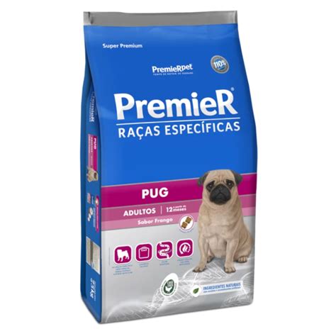Melhor Ração Para Pug - Ração PremieR Raças Específicas para Pug Adulto Porte Pequeno sabor ...