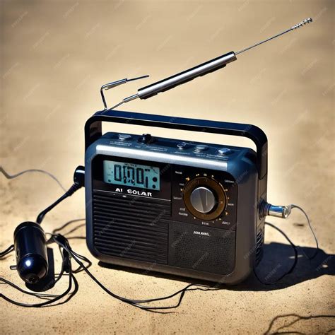Premium Photo Crank And Solar Panel Rechargeable Radio Radio