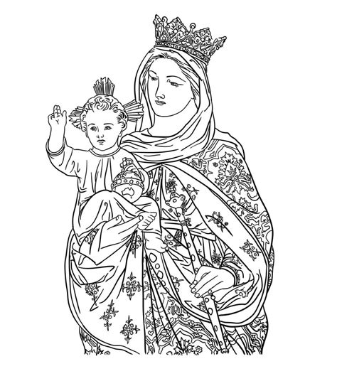 Printable Catholic Coloring Pages Free For Kids And Adults