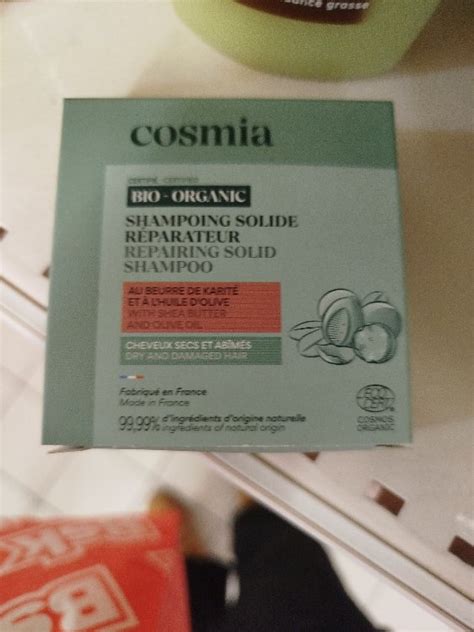 Cosmia Bio Shampoing Solide Réparateur au Beurre de Karité et à l Huile