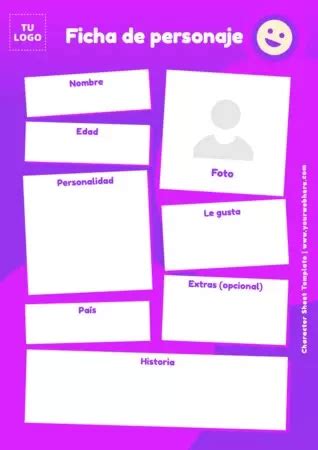 Plantillas De Fichas De Personajes Editables Online