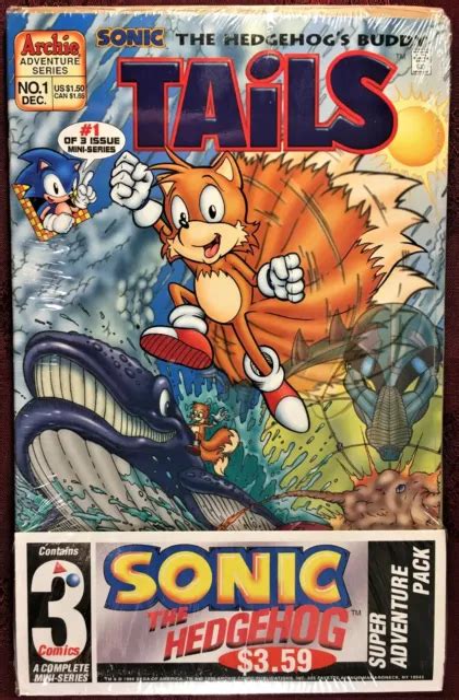 Sonic The Hedgehog Comic Books Tails Mini Series Complete Set Pack