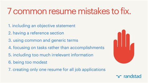 Top 7 Common Resume Mistakes To Avoid In A Modern Cv Randstad Malaysia