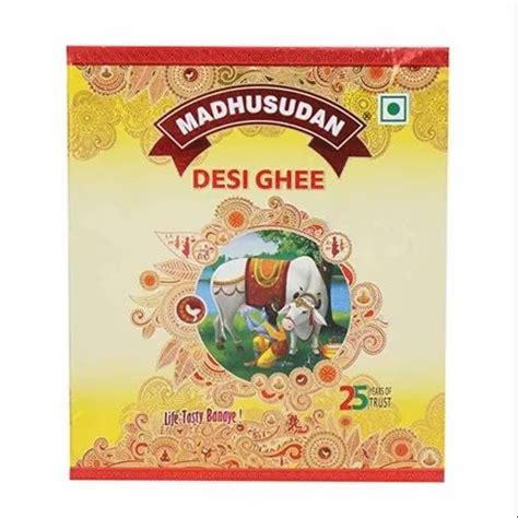 500ml Madhusudan Desi Ghee Tetra Pack At Rs 195 Pack In Jaipur ID