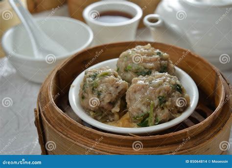 Beef Ball Dim Sum Stock Photo Image Of Style Meal Pork 85064814