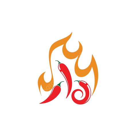 Hot Chili Vector Icon Illustration Restaurant Isolated Symbol Vector Restaurant Isolated